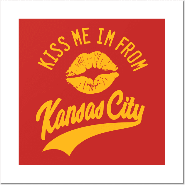 KANSAS CITY MISSOURI - KISS ME Wall Art by ROBZILLANYC